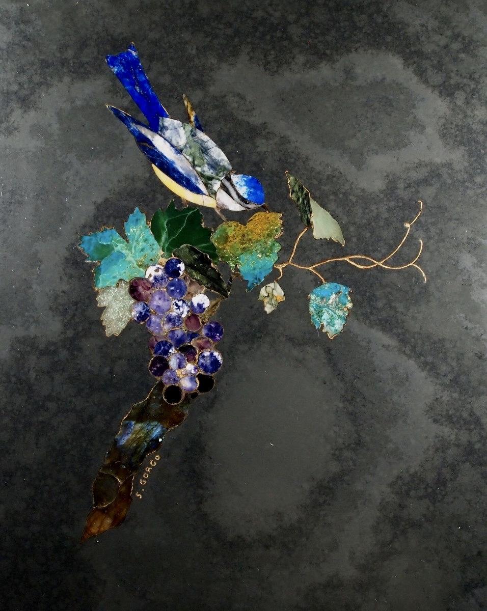 Marqueterie de pierres dures par l'artiste SYLVAINE GORGO
